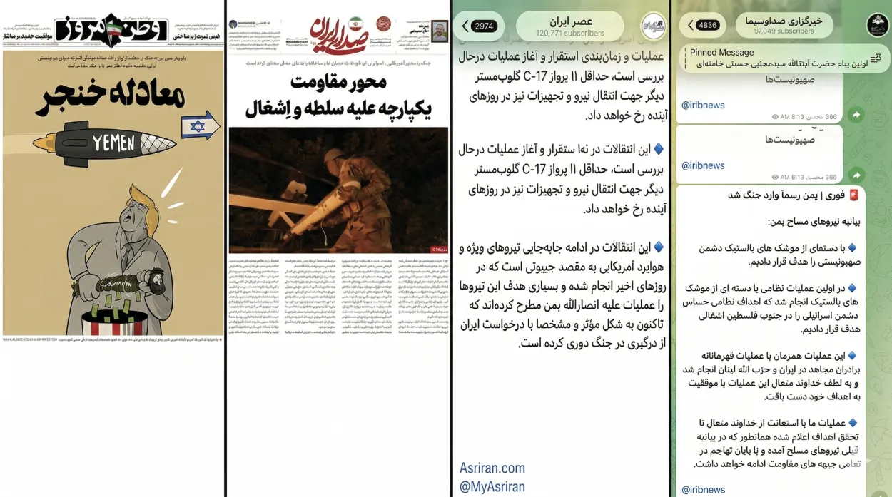 من التريّث إلى التفعيل: كيف كشفت وسائل الإعلام الإيرانية توقيت إدخال الحوثيين إلى الحرب؟
